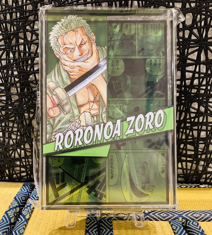 新商品】原画商品 アクリルブロック“HEROES” ロロノア・ゾロ 6,930円