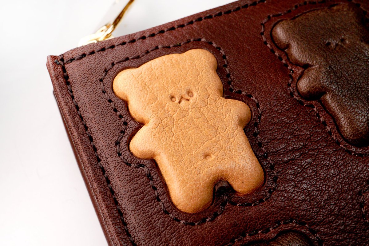 お待たせしました！本革製くまちゃんブラウニー財布再販開始します