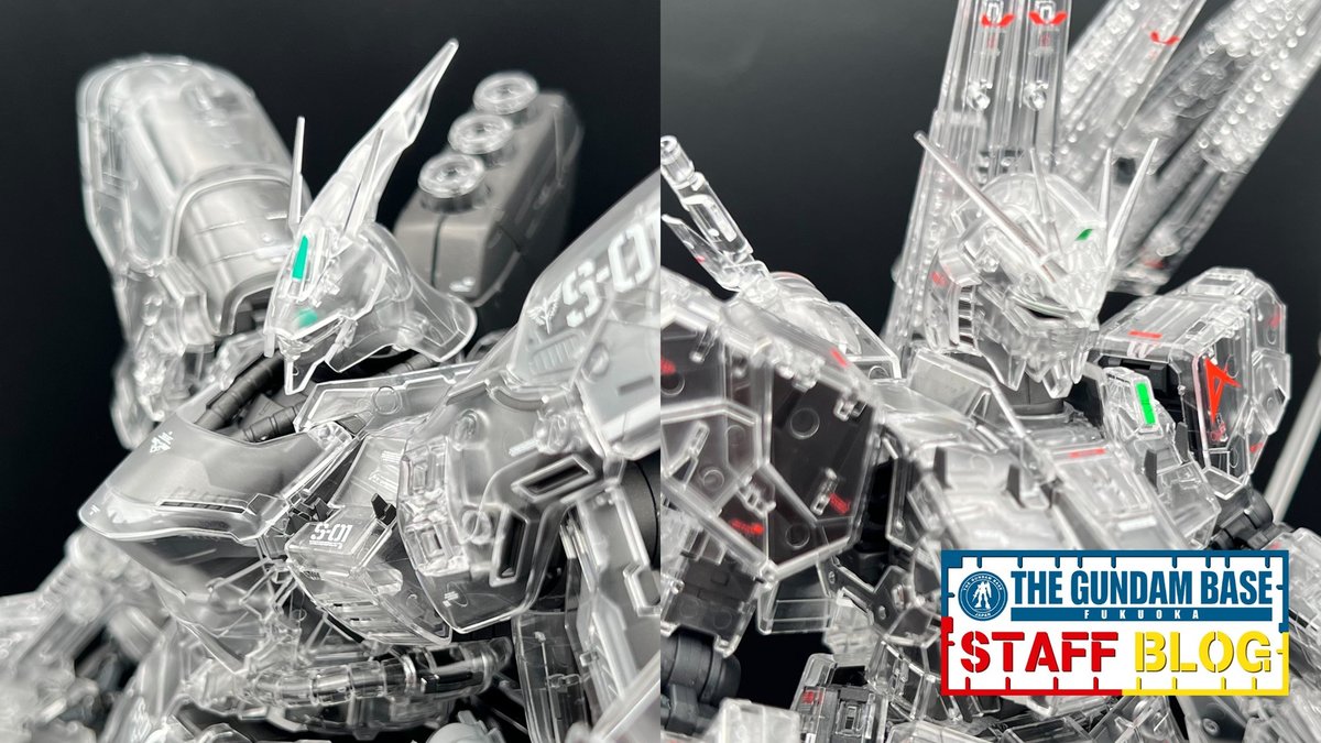 新品未使用　MG νガンダム & サザビー セット　メカニカルクリア 逆襲のシャアより「νガンダム」「サザビー」がメカニカルクリアでMG