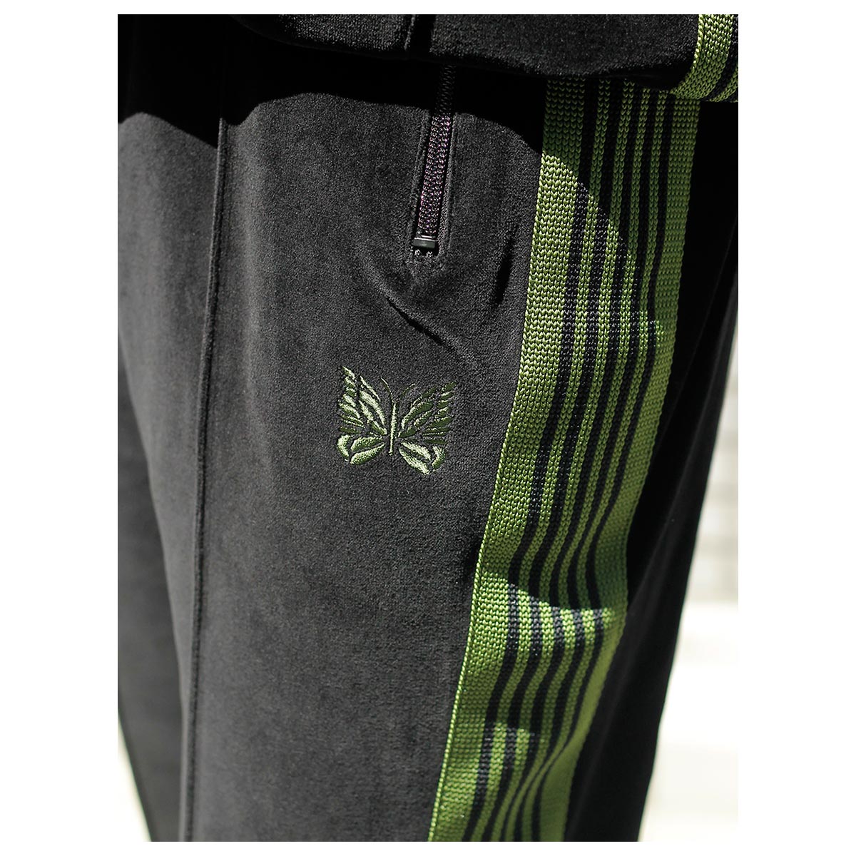 ニードルズ NEEDLES ベロア ブーツカット トラックパンツ Boot-Cut