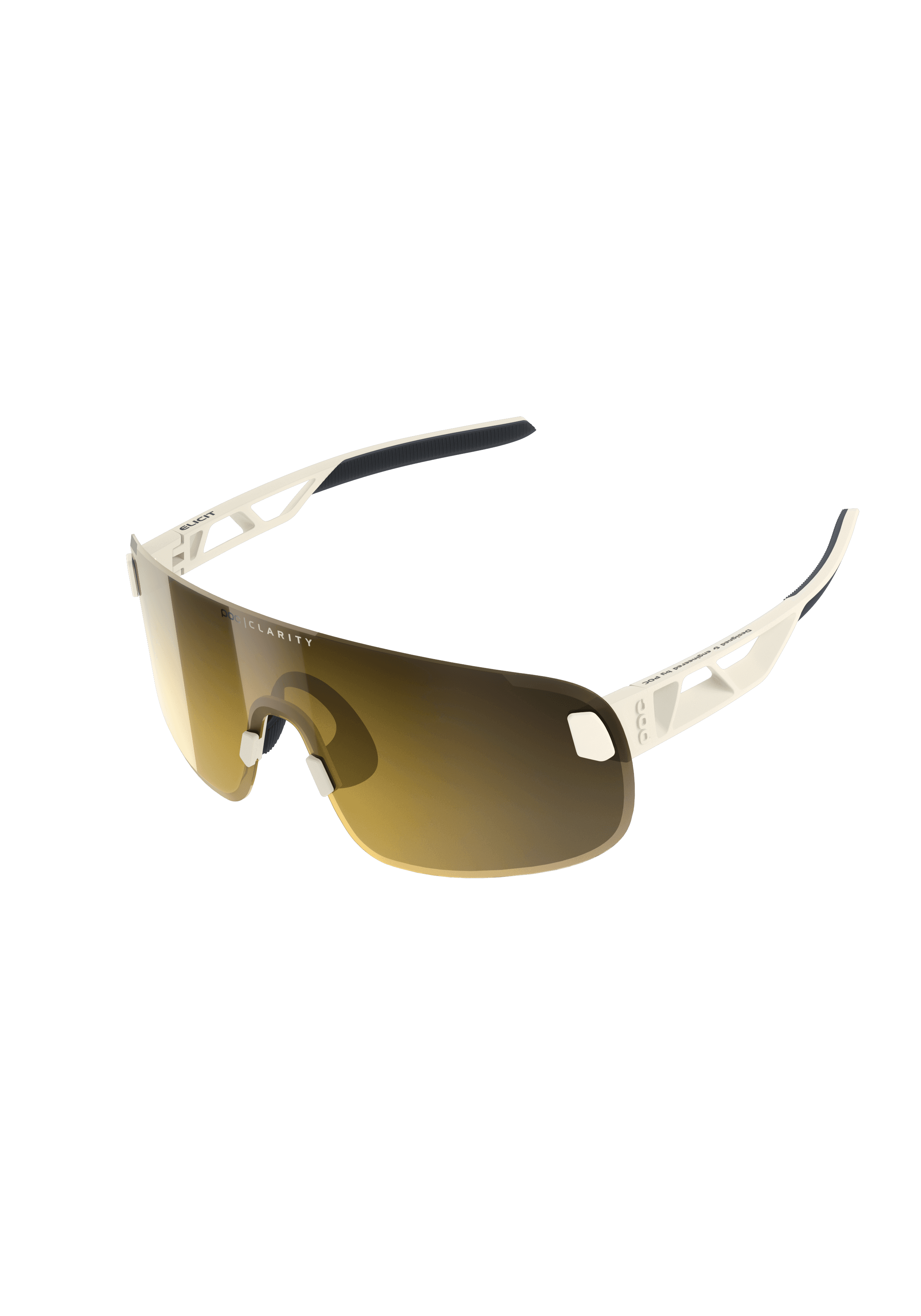 Elicit Bike Sunglasses in Okenite Off-White | Cycling Eyewear