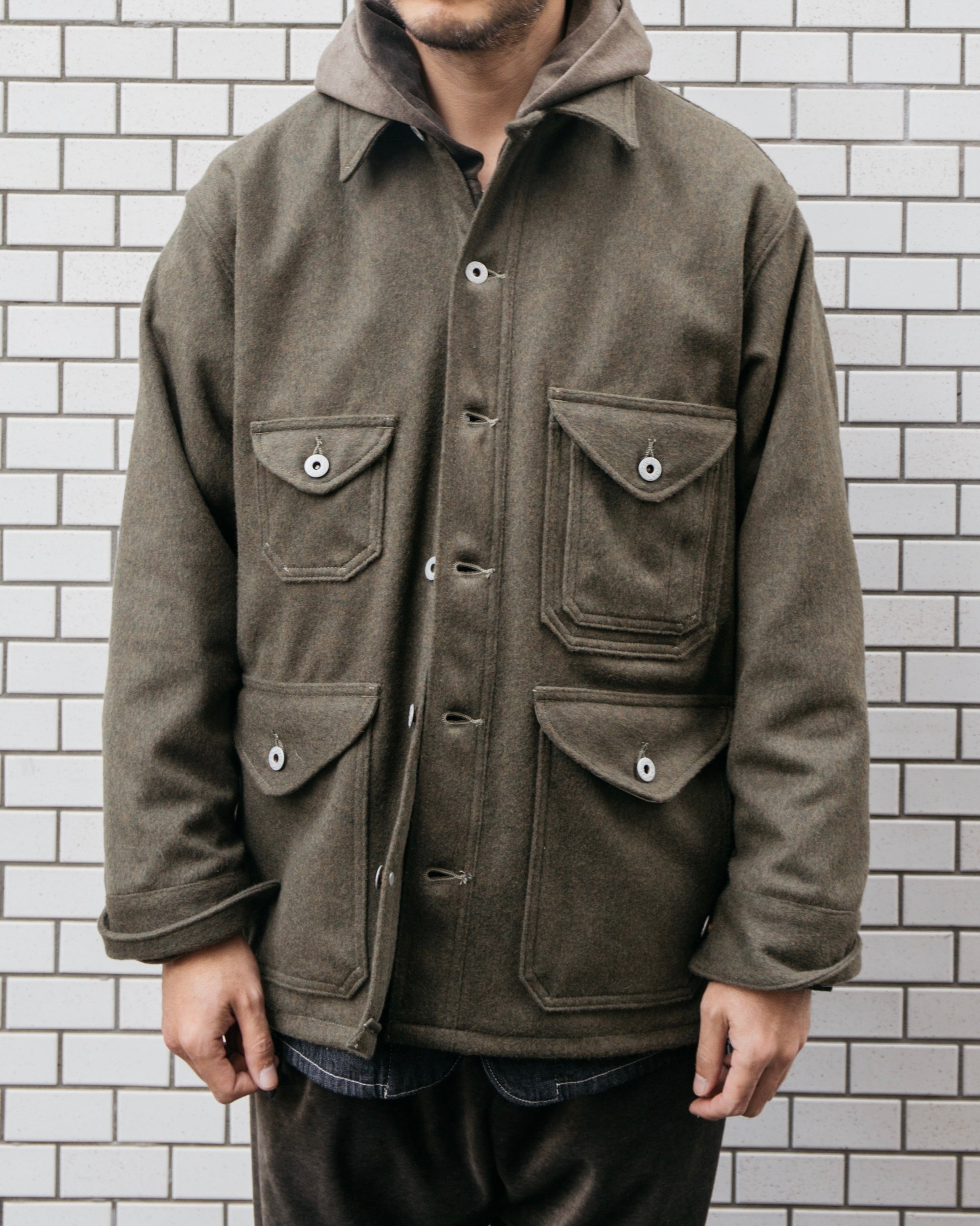 2106R-WM3 CRUZER 5-R : wool melton olive