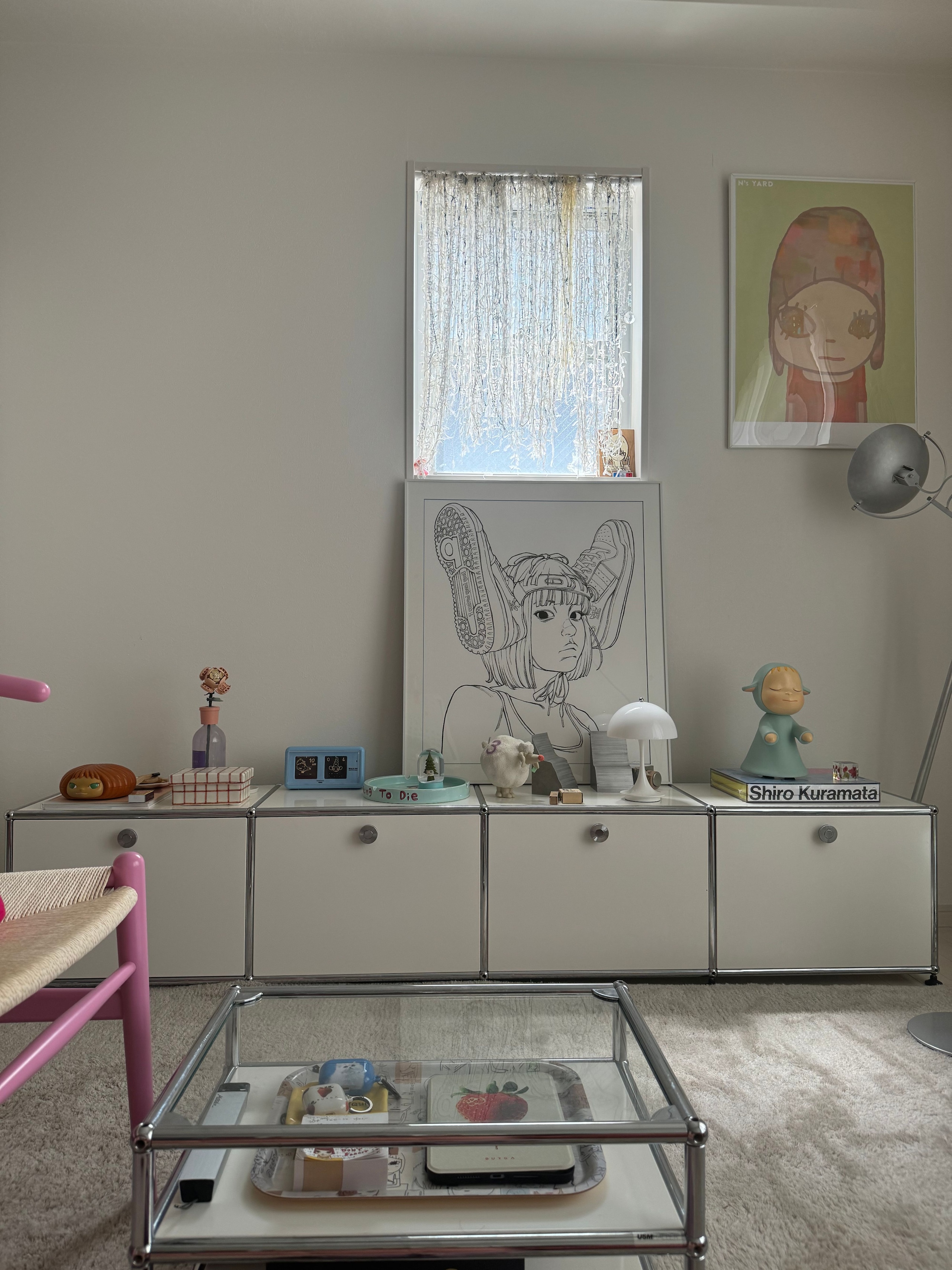 LAMMFROMM 奈良美智 パタパタクロック [WALK ON(ブルー)] | 時計 | Ohouse