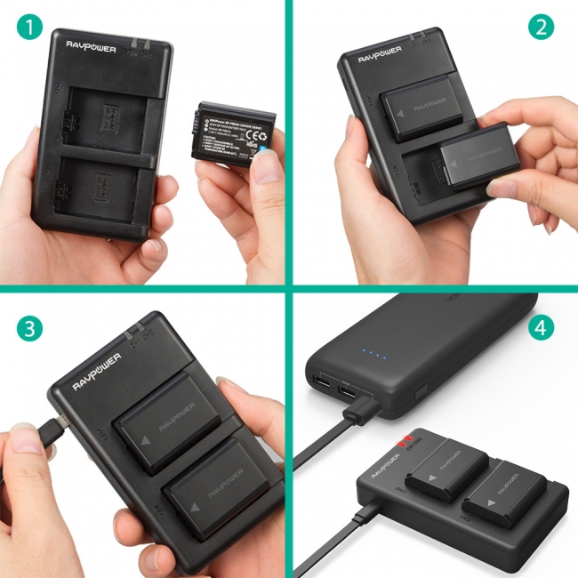 RAVPowerよりSONY製カメラ対応のバッテリーパック2個セットが新登場