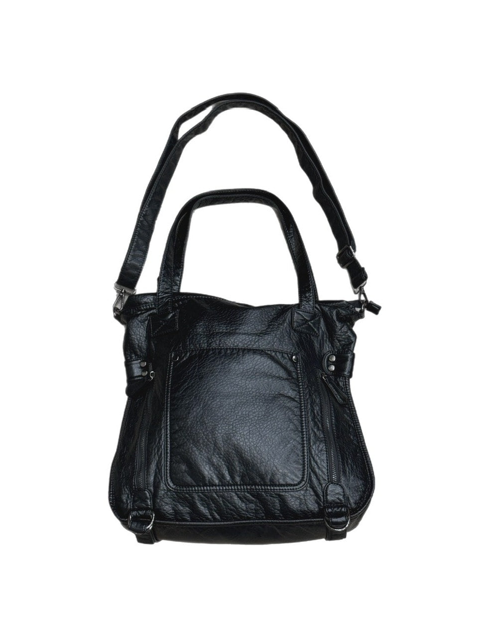 受注制【Chikashitsu +】antique like eco leather tote bag