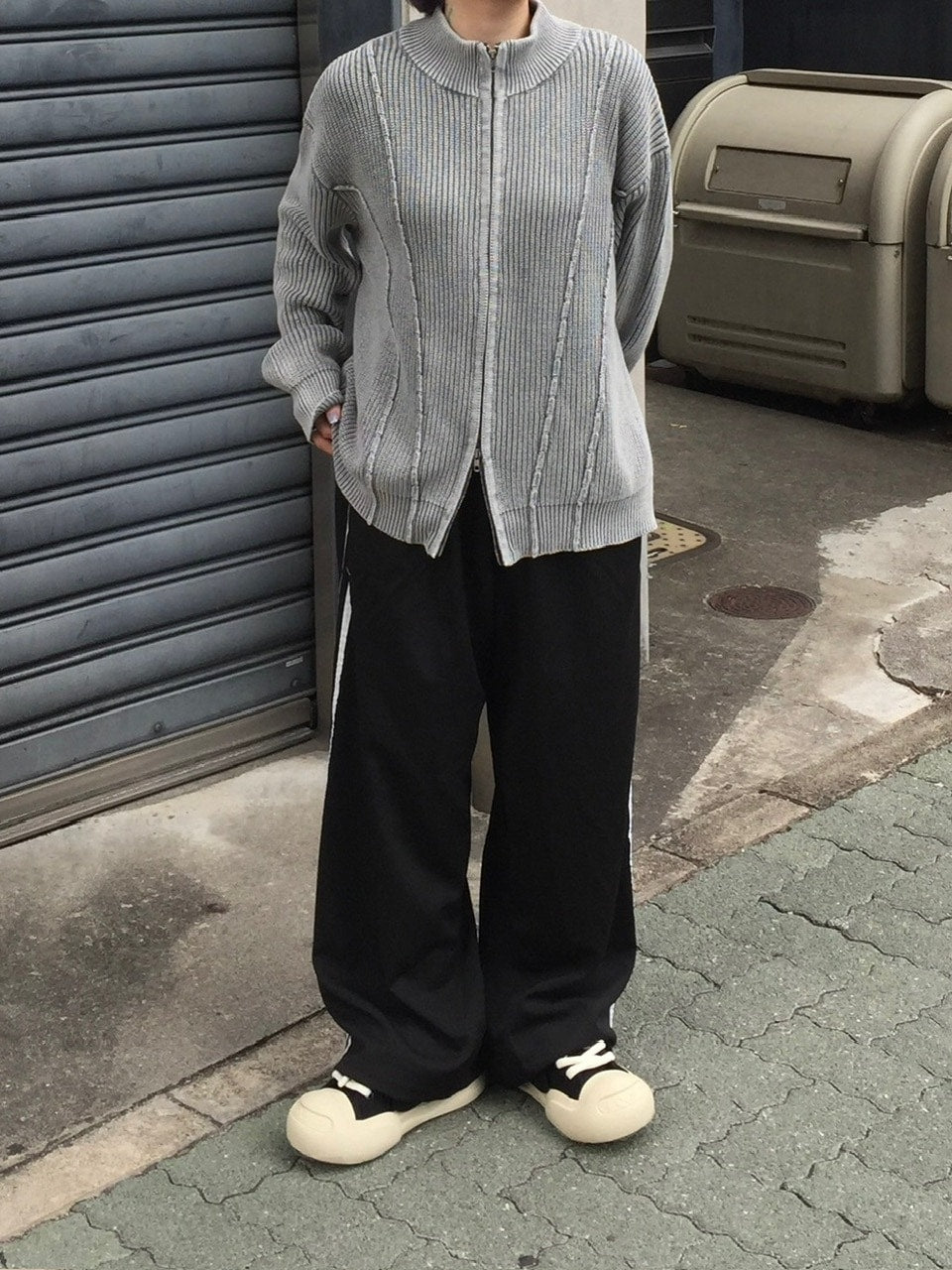 受注制【youll】wash double zip knit (2color) – PRESSING WEB SHOP