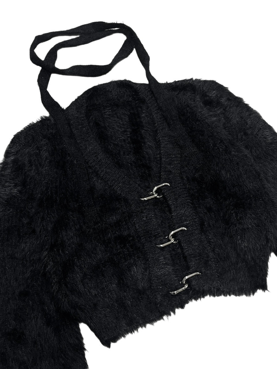 受注制【Never mind the XU】tie set knit cardigan (3color