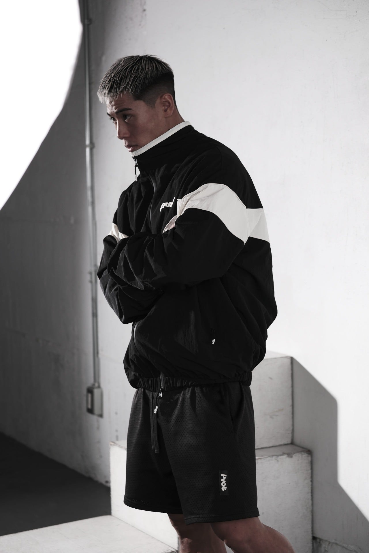 Pvot Athleisure Nylon Premium Jacket (Black)