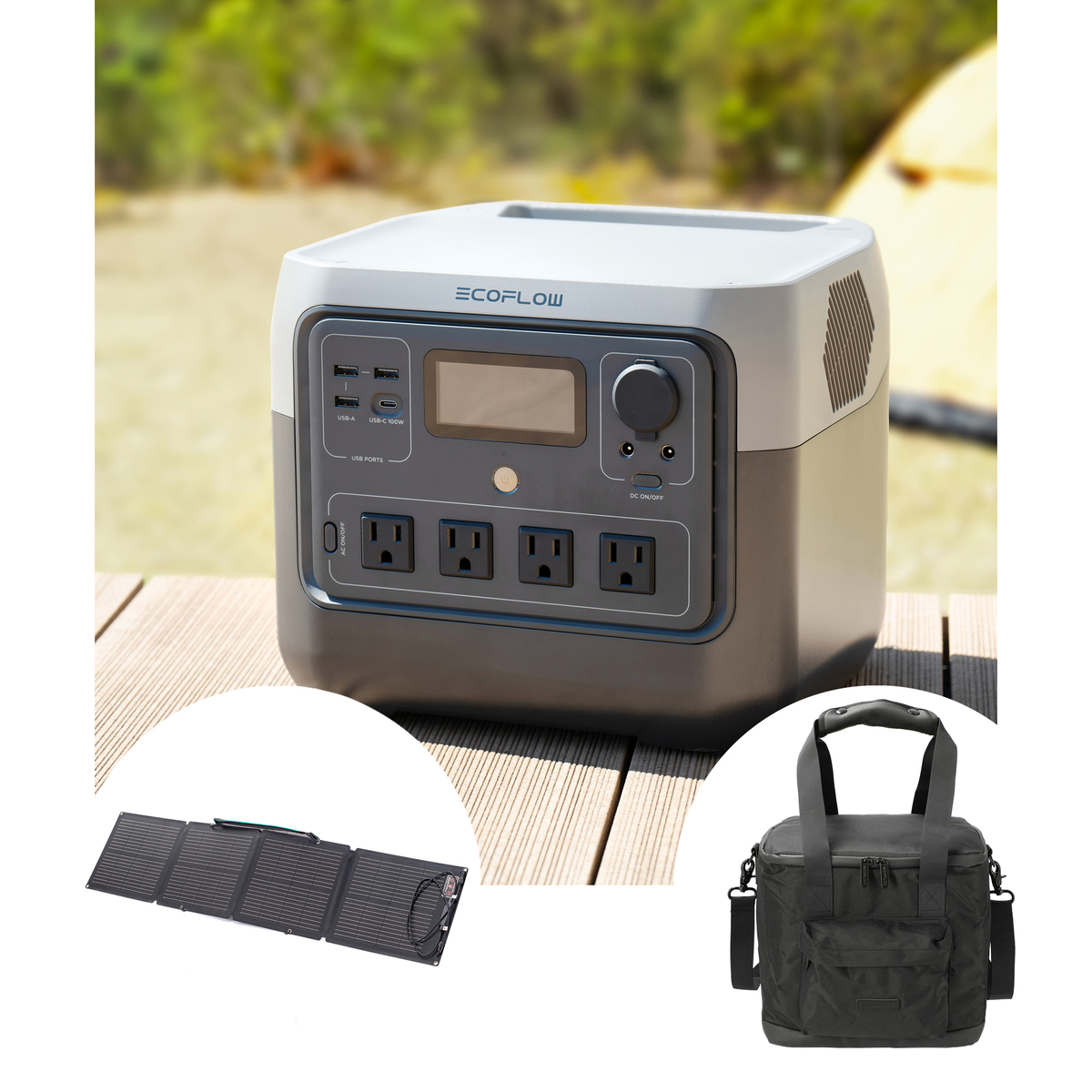 エコフロー リバー2プロ＆110Wソーラーパネル＆専用バッグ エコフロー