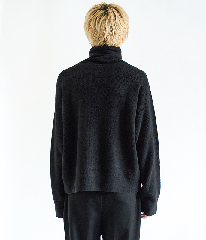 r*様 ancellm size1 24aw ブラック ドライバーズニット C/W DRIVERS