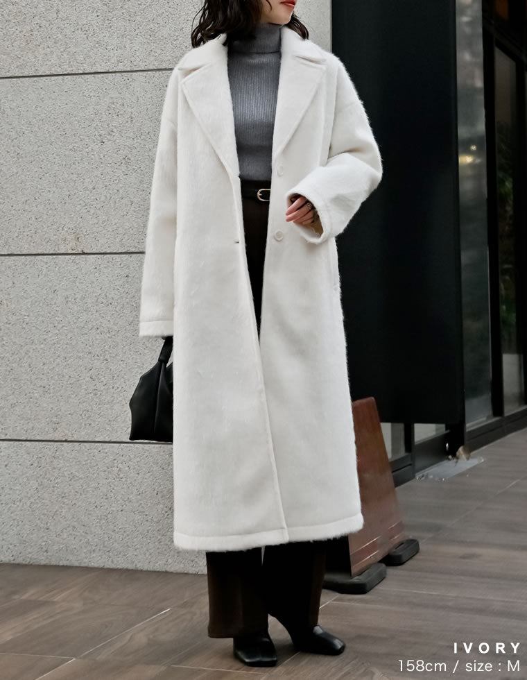 ウールタッチシャギーチェスターコート - ジャケット/アウター通販