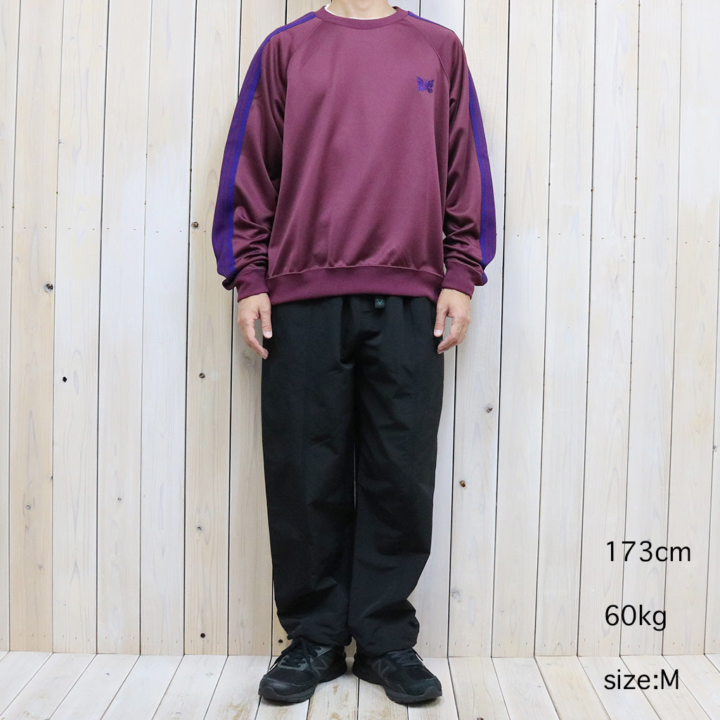Needles『Track Crew Neck Shirt-Poly Smooth』(Wine) – Reggieshop