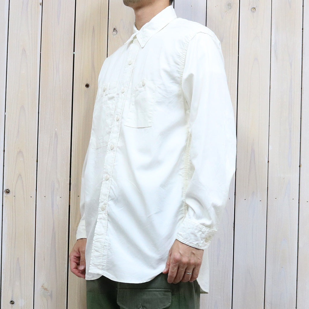 ENGINEERED GARMENTS : Work Shirt-Cotton Micro Sanded Twill (Ivory