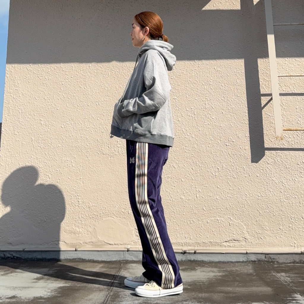 Needles : Narrow Track Pant-C/Pe Velour (Navy) – Reggieshop