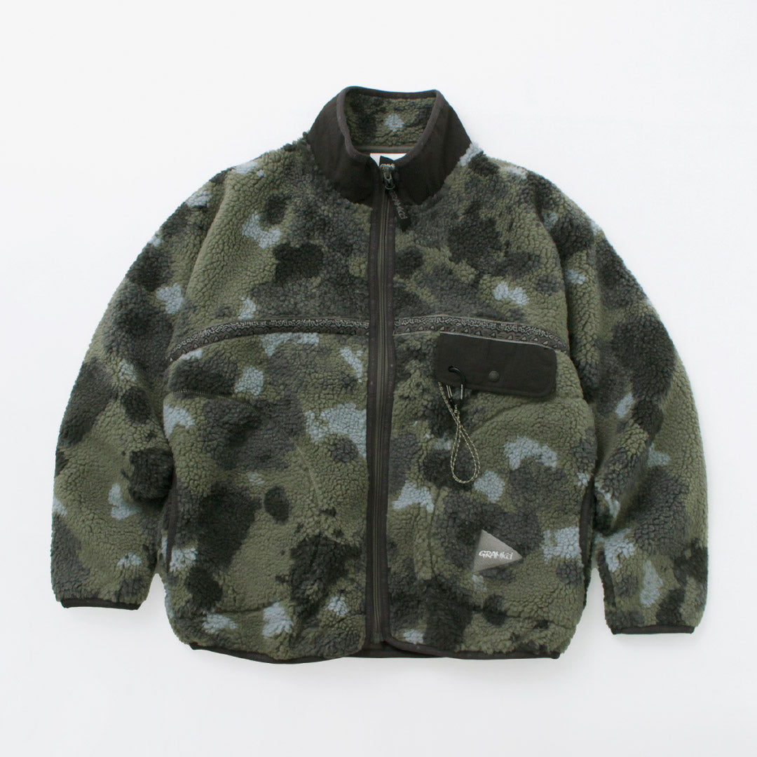 AND WANDER（アンドワンダー） グラミチ ジャガードテープ フリース