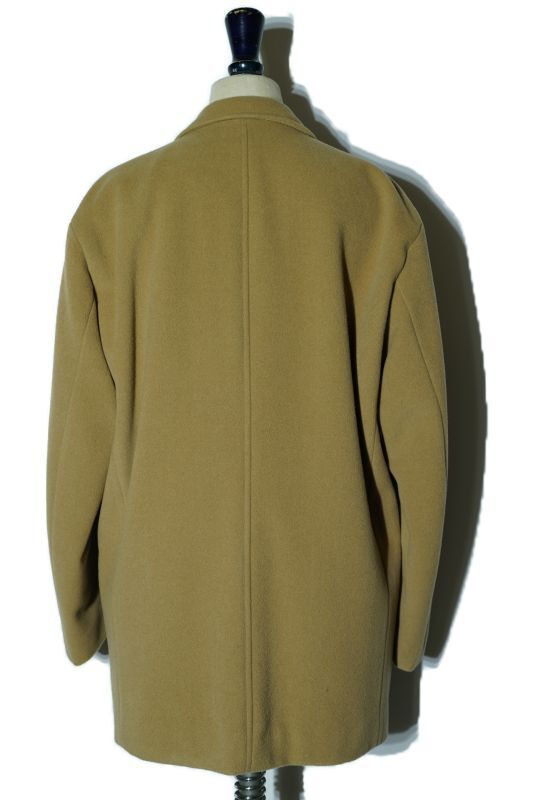 AURALEE CASHMERE WOOL MOSSER OVER JACKET col.CAMEL BEIGE - rollot