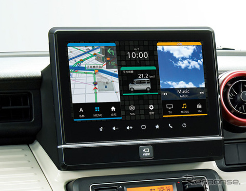 スズキ スペーシアシリーズ、パイオニア製9インチカーナビをオプション