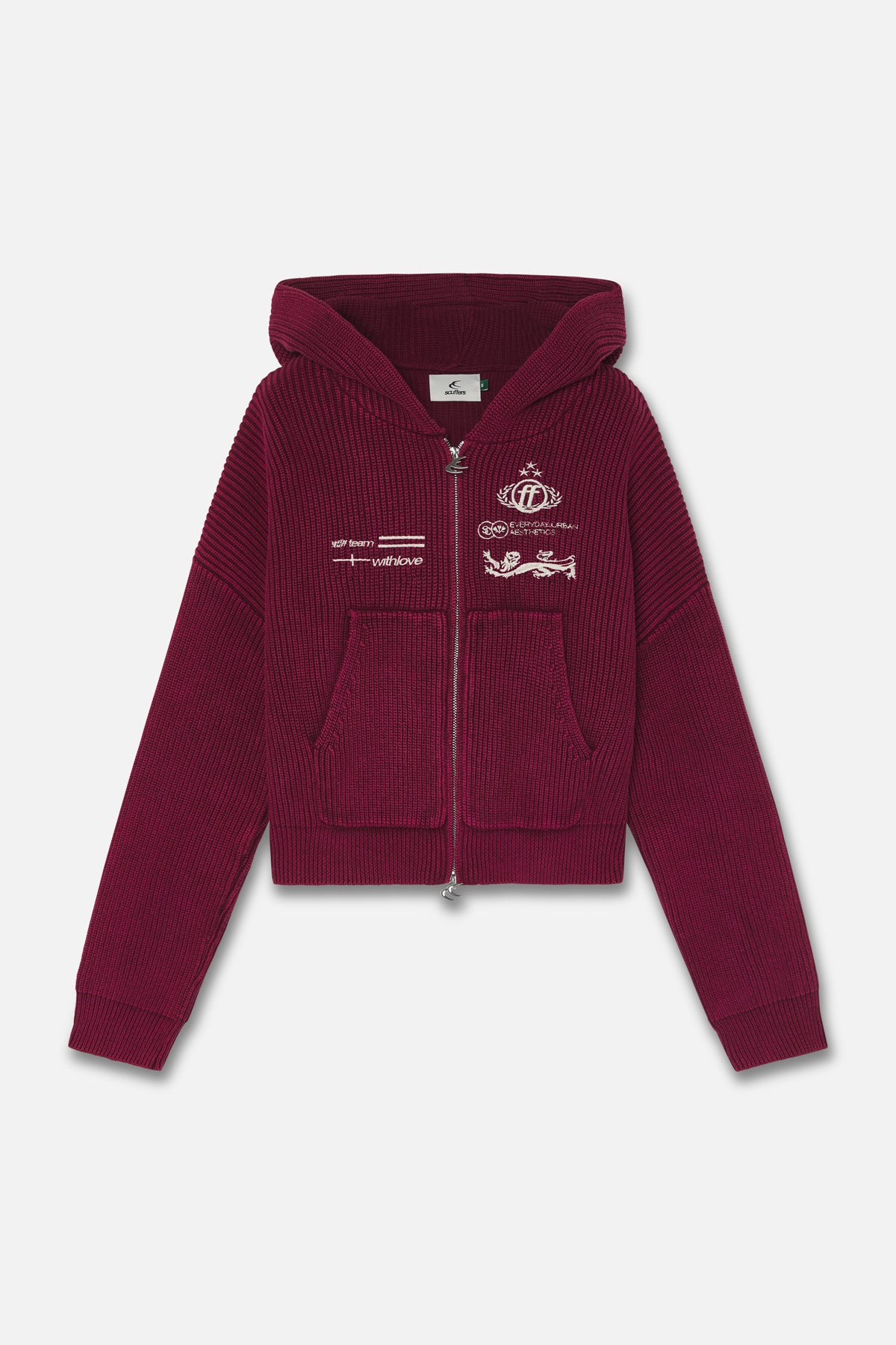 Mayor Burgundy Knit Zipper – Scuffers