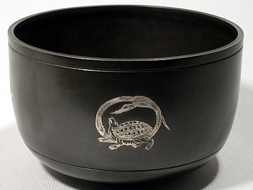 通販販売【茶道具】 建水 唐銅 新寸胴形 四神*茶道道具