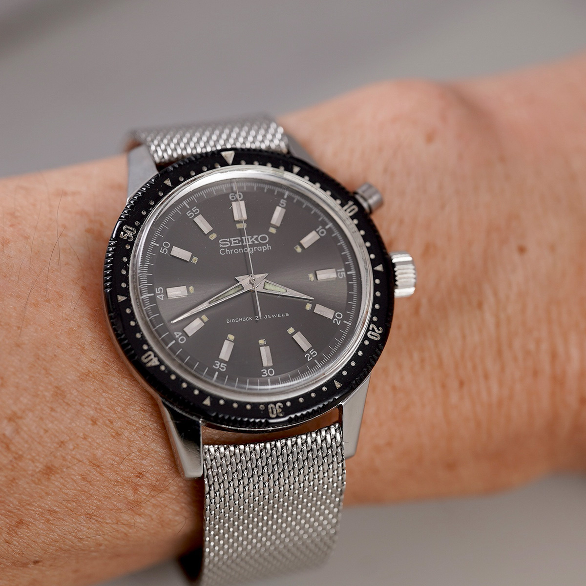 SELECT INC. [SEIKO クラウン ワンプッシュクロノグラフ 聖火マーク