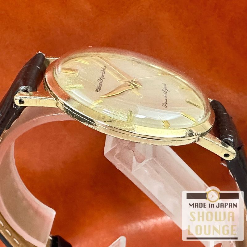 シチズン スーパーデラックス 金機械 扇状サテン仕上げダイヤル 80