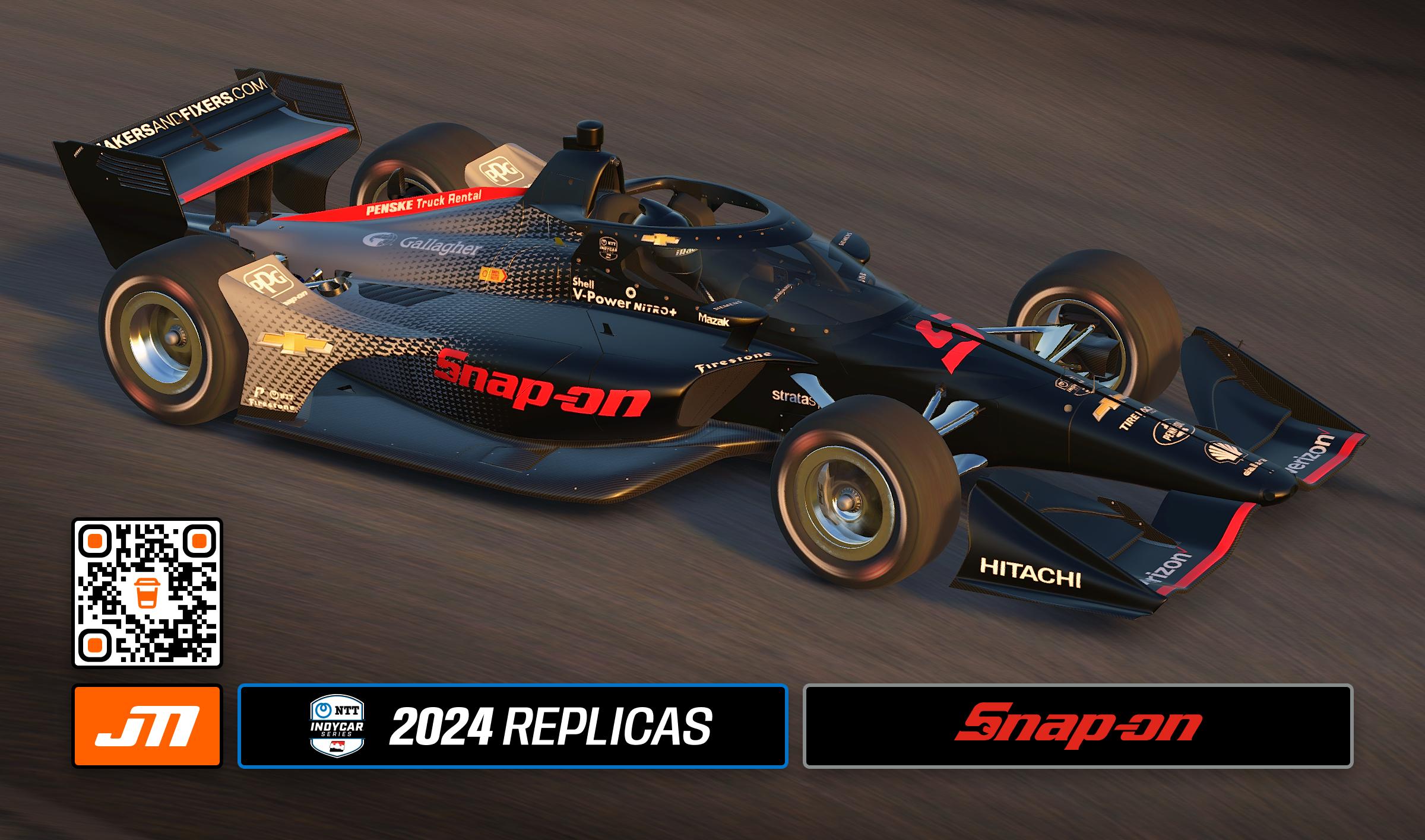 2024 Josef Newgarden Snap-On IndyCar by Jeff McKeand - Trading Paints