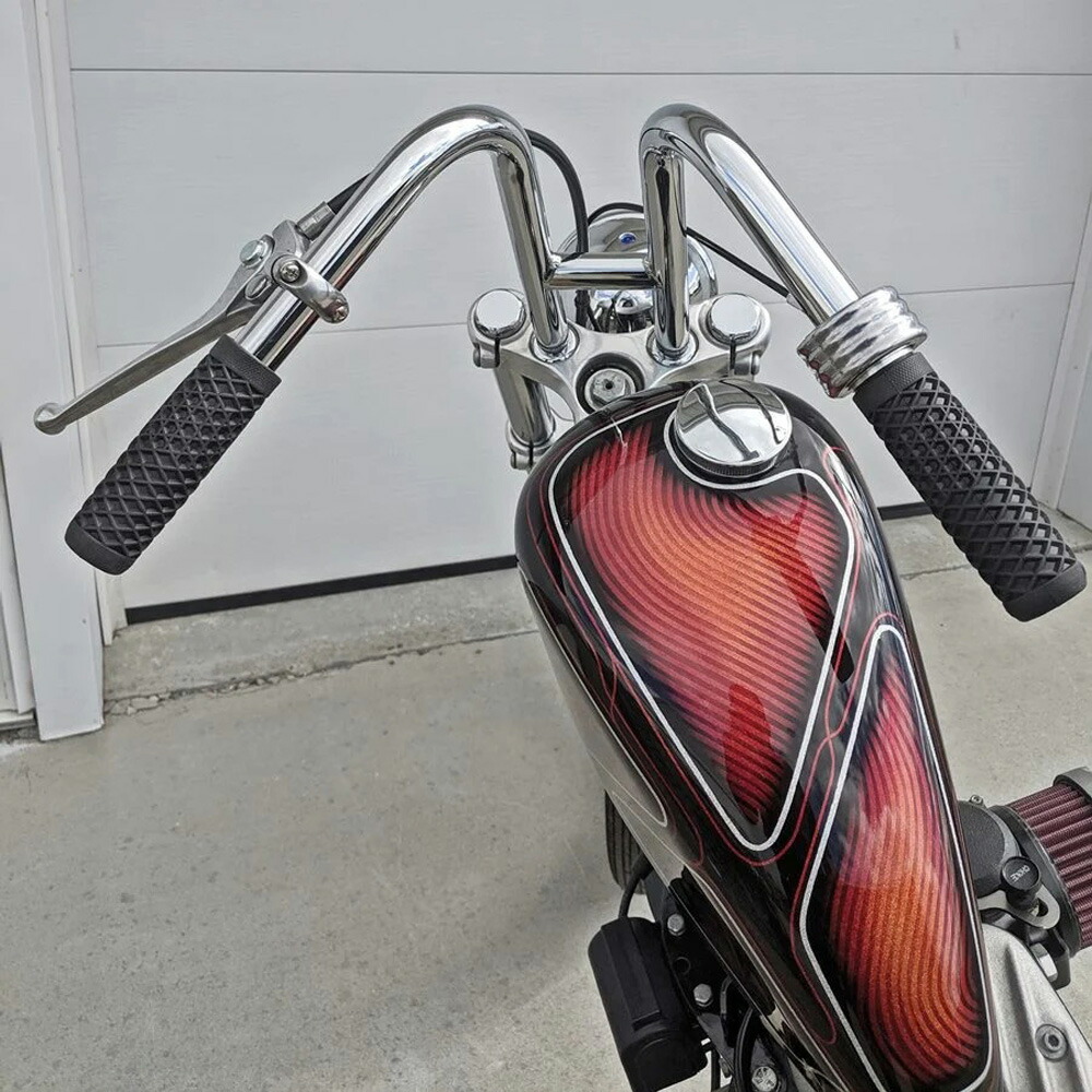 楽天市場】ハーレー 1インチ径 ナロー ミニエイプハンドルバー