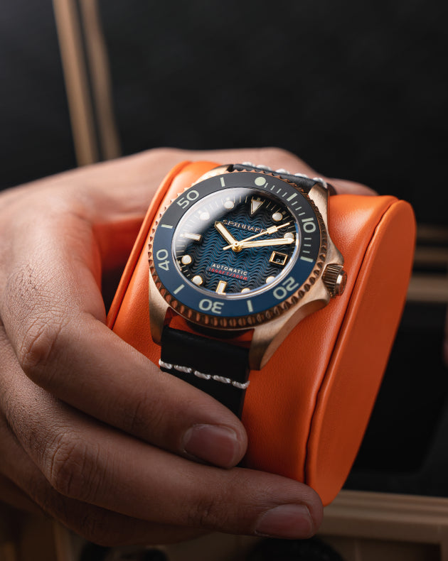 Midnight Blue | Tesei Bronze Swiss Automatic – Spinnaker Watches