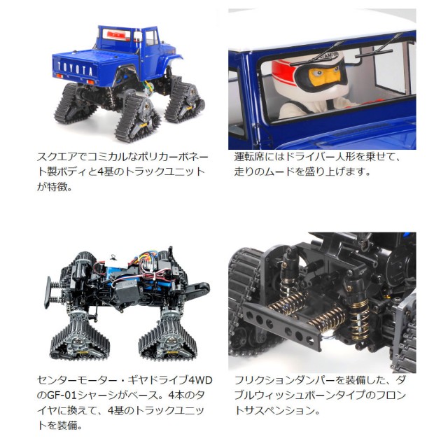 1/12RC トヨタ ランドクルーザー 40 ピックアップ クワッドトラック(GF