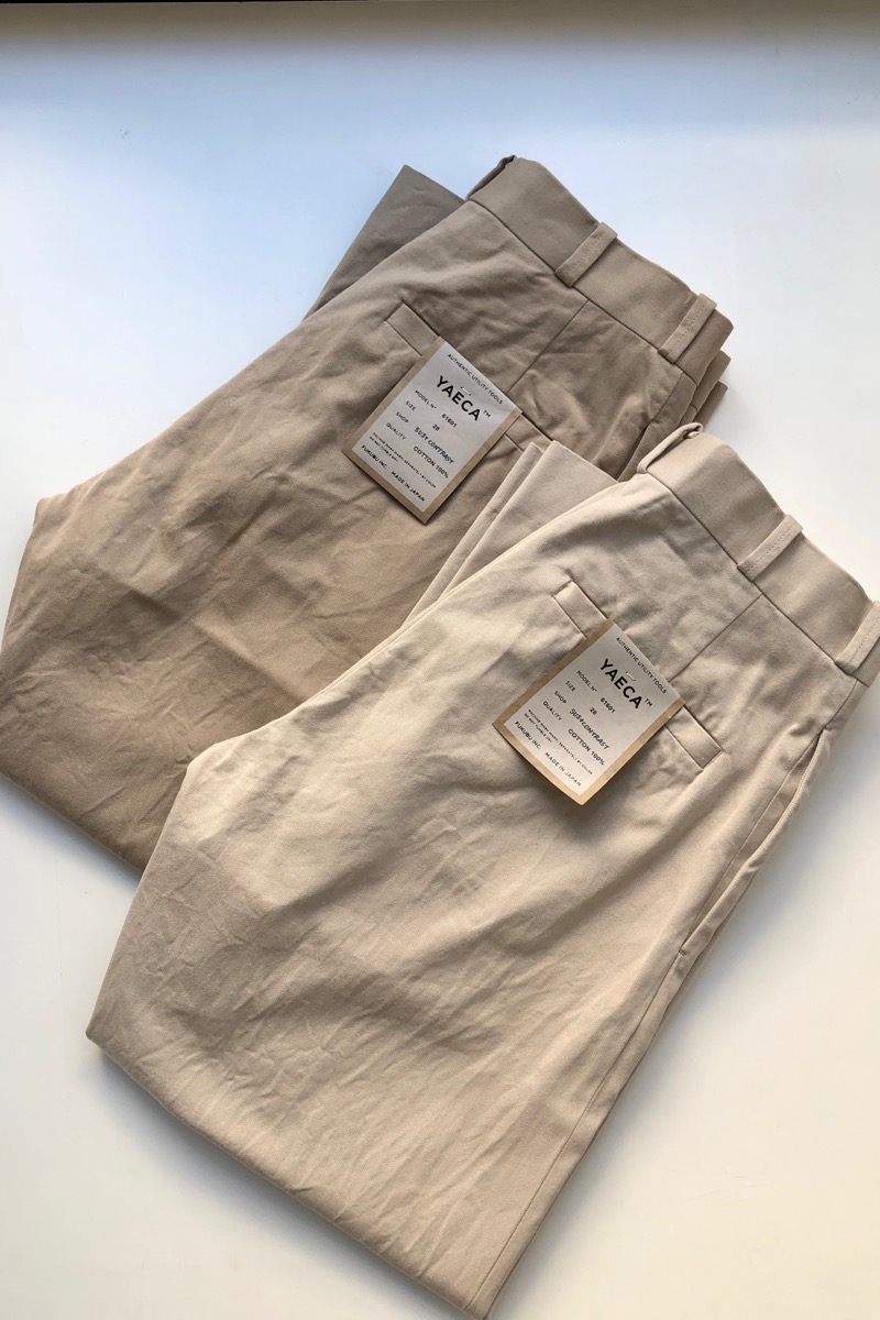 YAECA レディス チノ ストレート - SUSCON + RUSTIC HOUSE ONLINESTORE