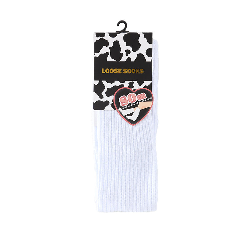 ルーズソックス 60cm丈 80cm丈 90cm丈 白 23-25cm 靴下 レディース