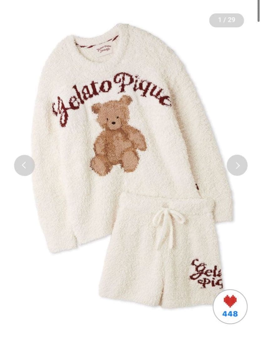 【新品】スノーベアジャガードプルオーバー＆ショートパンツ セール】【ONLINE限定】【HOLIDAY】ジェラートスノーベアジャガード