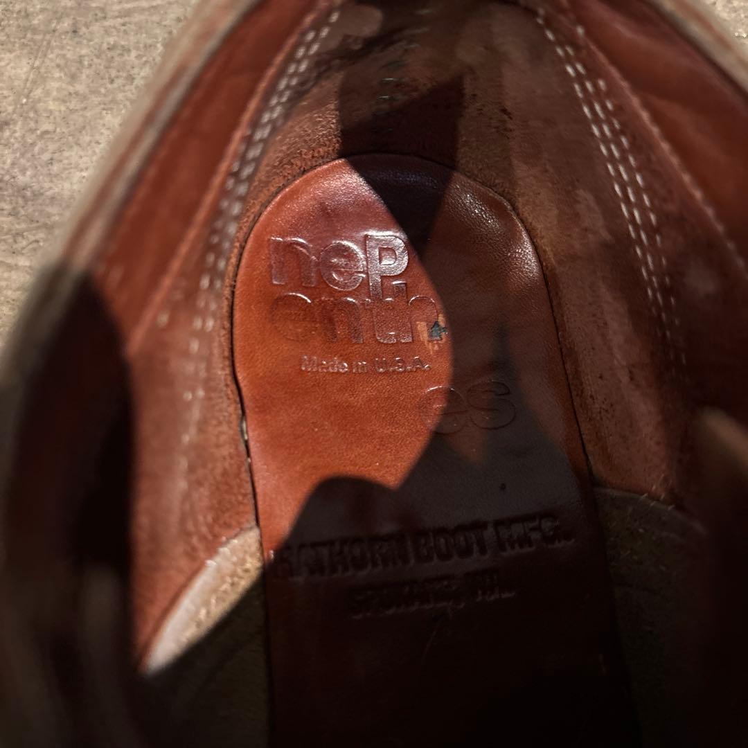ハソーン ネペンテス別注 オックスフォードブーツ 8 1/2 茶色 ブラウン