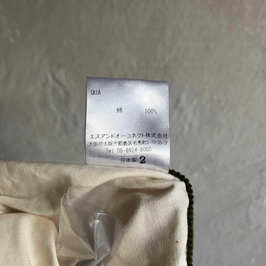 新品 D.C.WHITE BOSTON CORDUROY オリーブ 46