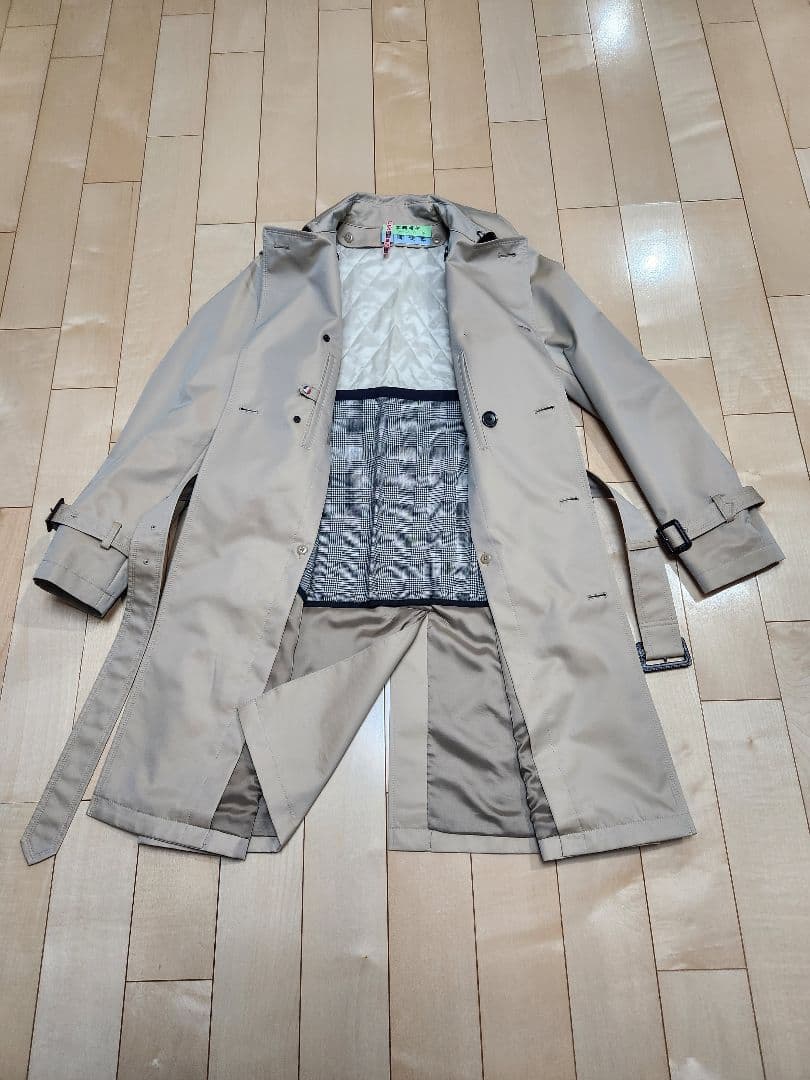 MORGAN トレンチコート モルガン ジャケット玉虫ベージュ色メンズ モルガンオム MORGAN HOMME コーチジャケット ベージュ｜Yahoo!フリマ