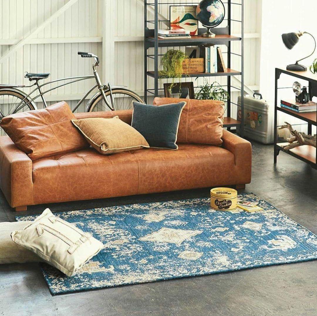 unico KOLLAR ラグ 200×200cm BL 北欧 LOWYA（ロウヤ） ラグ カーペット Lサイズ 200×250 ラグマット