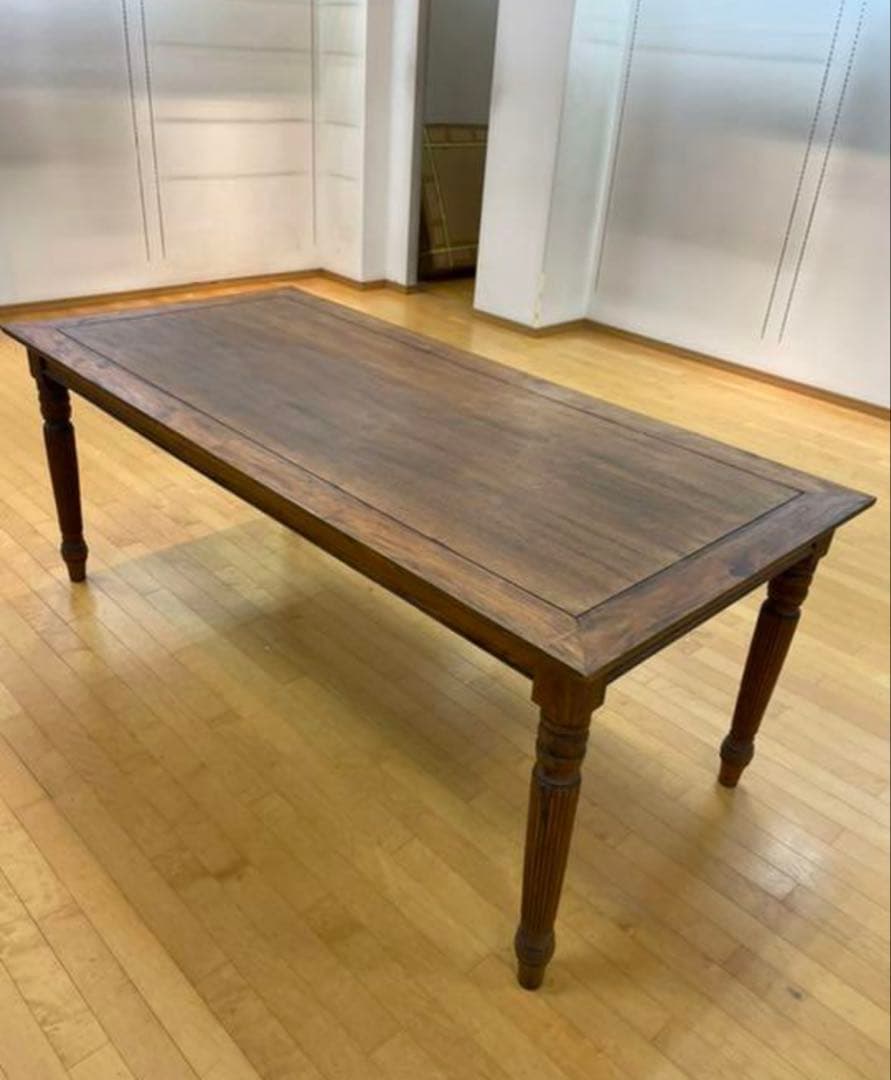 [レイ様] 木製テーブル シンプルデザイン アンティーク ダイニングテーブル 幅150cm] RADYダイニングテーブル(木角脚) | DOUBLEDAY ONLINE SHOP