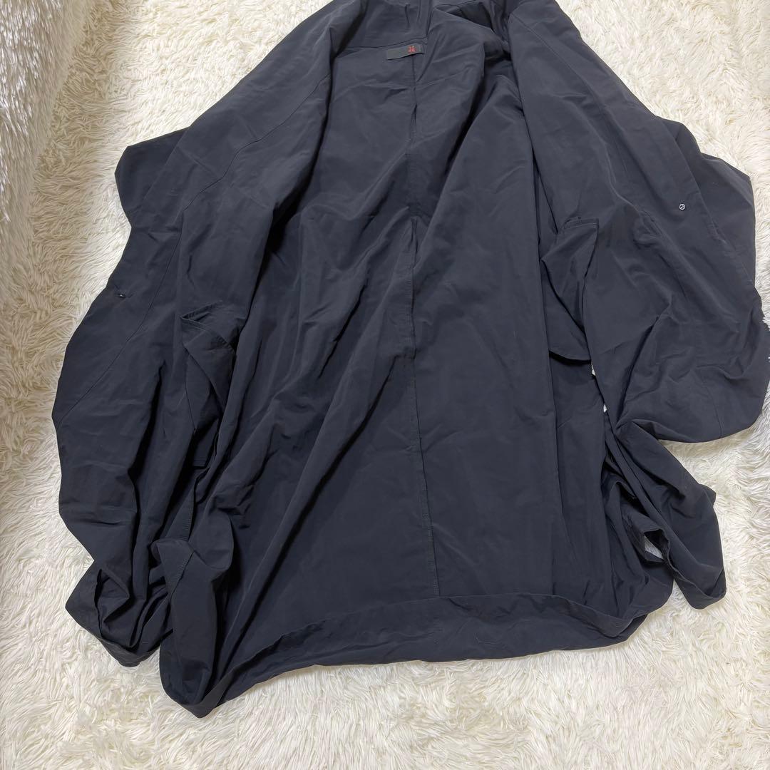 モユル 萌 センソユニコ ロングコート ナイロン M L 黒 オーバーサイズ