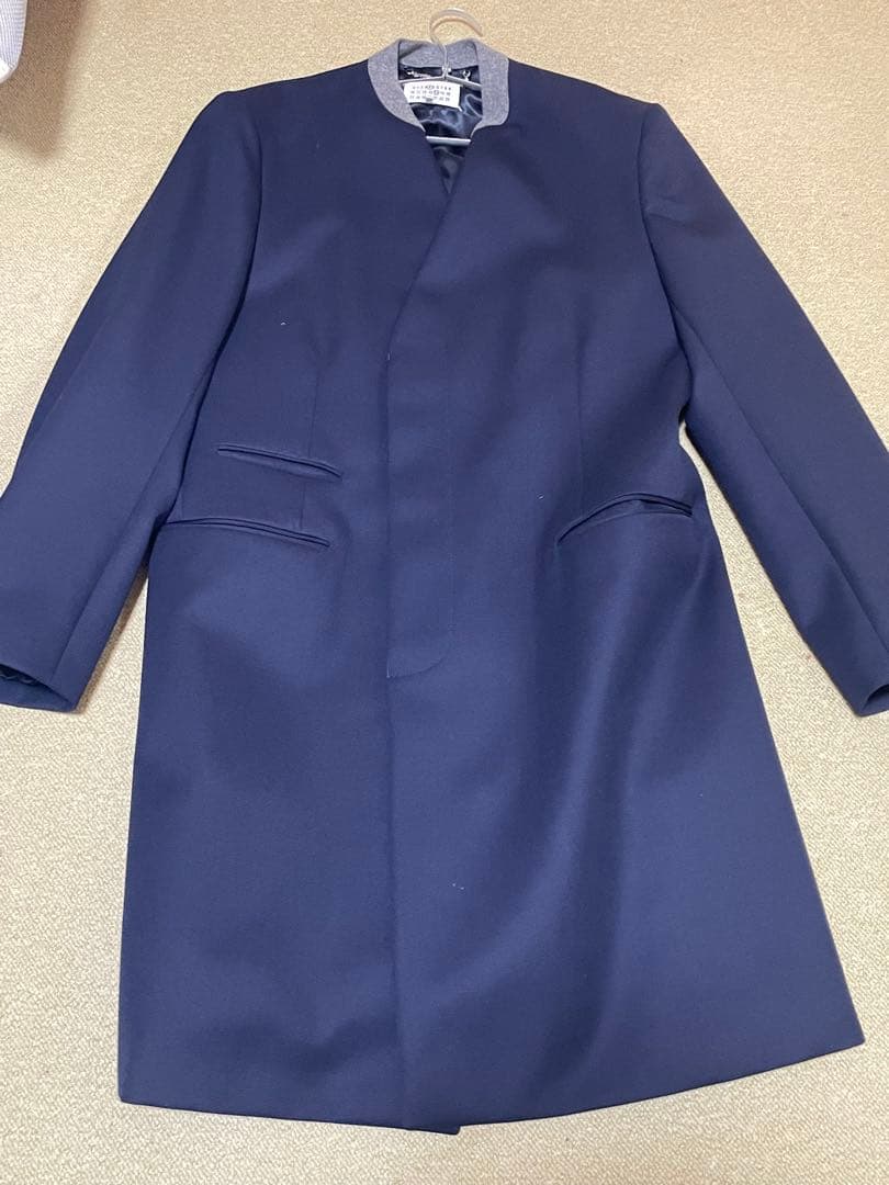 Y*o様 マルジェラ　ノーカラーコート　ネイビー　サイズ52 楽天市場】マルジェラ ノーカラージャケットの通販