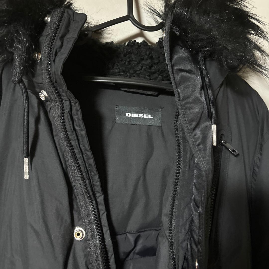 Diesel ディーゼル ミリタリー ジャケット ファー ダウン N-2B S