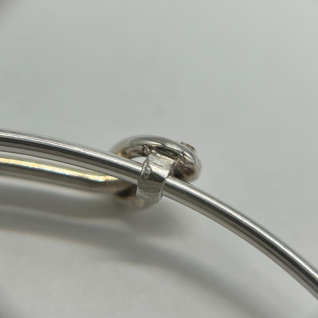 グッチ GUCCI ダブルノット バングル SV800 オールド 希少 - メルカリ