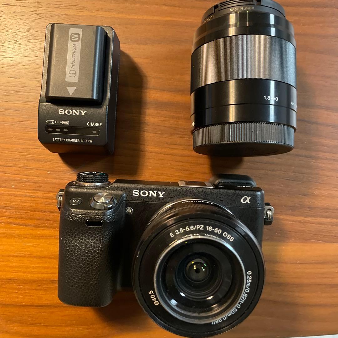 SONY NEX-6 ミラーレスカメラ　標準ズームレンズF1.8単焦点レンズ付き SONY（ソニー） α NEX-6 パワーズームレンズキット NEX-6L/B
