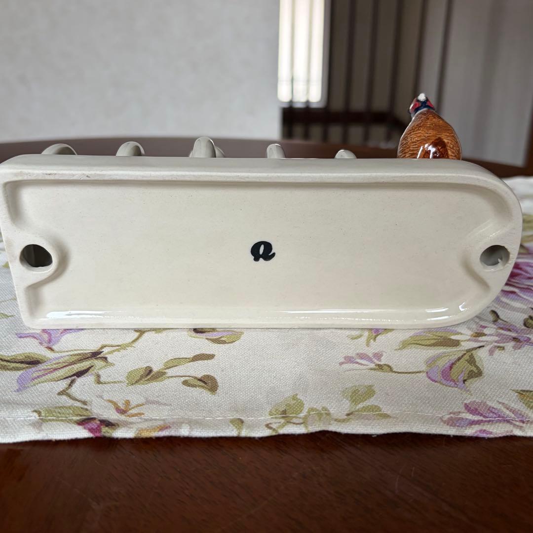 レア美品】英国製 Quail Pottery☆キジ☆可愛いトーストラック