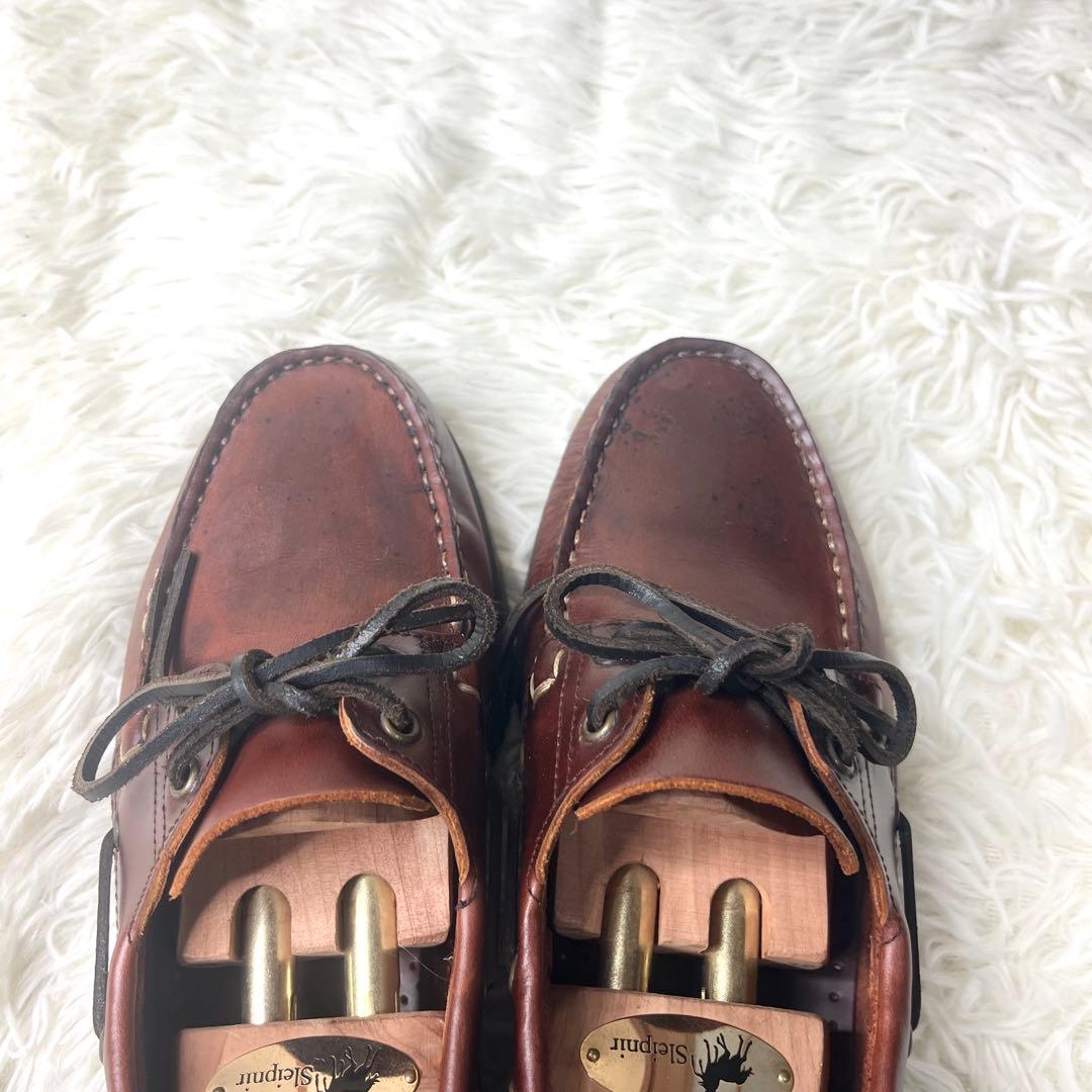 【美品】 パラブーツ デッキシューズ BARTH MARRON 26.0cm