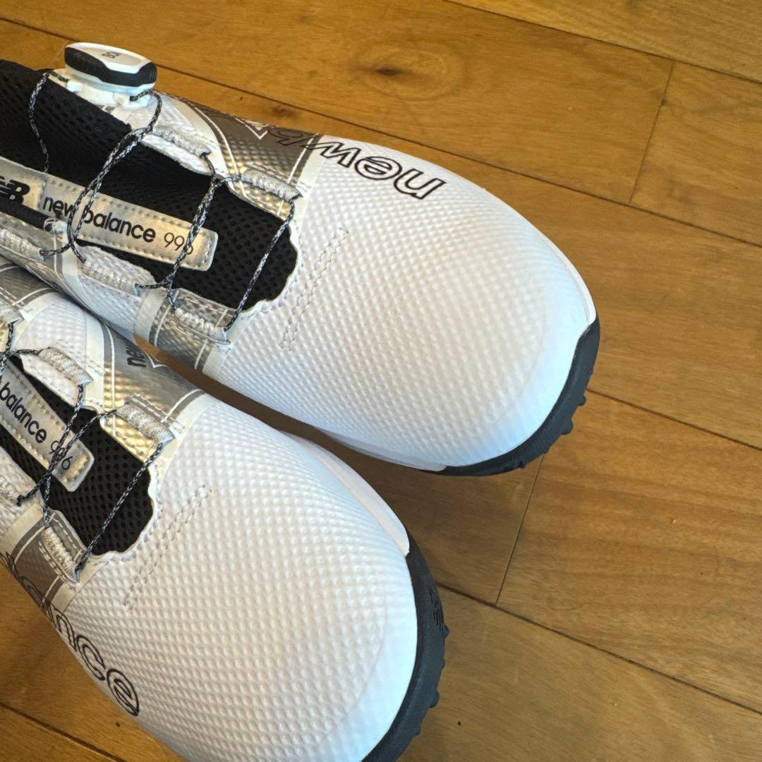 【新品未使用】メンズ　New Balance ゴルフシューズ　白　27.5cm
