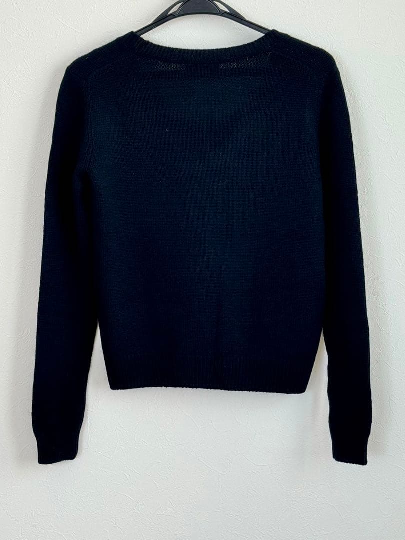 《PRADA》プラダ カシミヤニット ダイヤ柄 ブラック