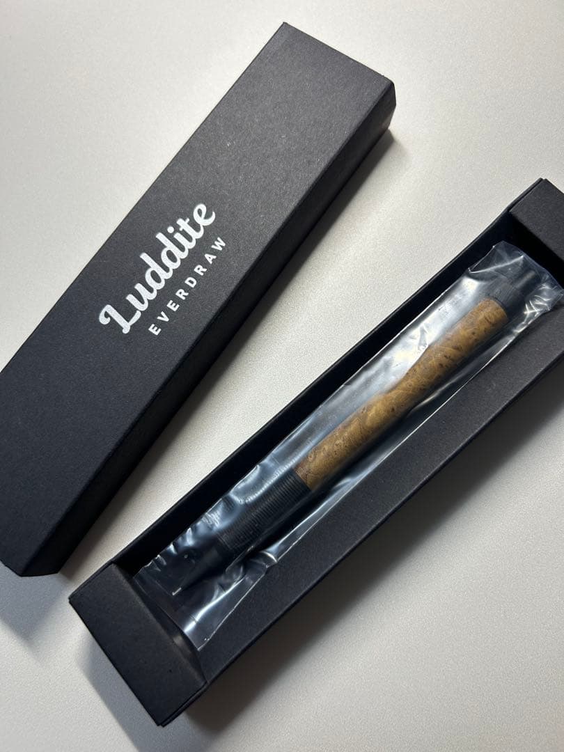Luddite エバードロー　極上マーブルウッド 楽天市場】ラダイト 銘木モデル シャープペン エバードロー Mブラック