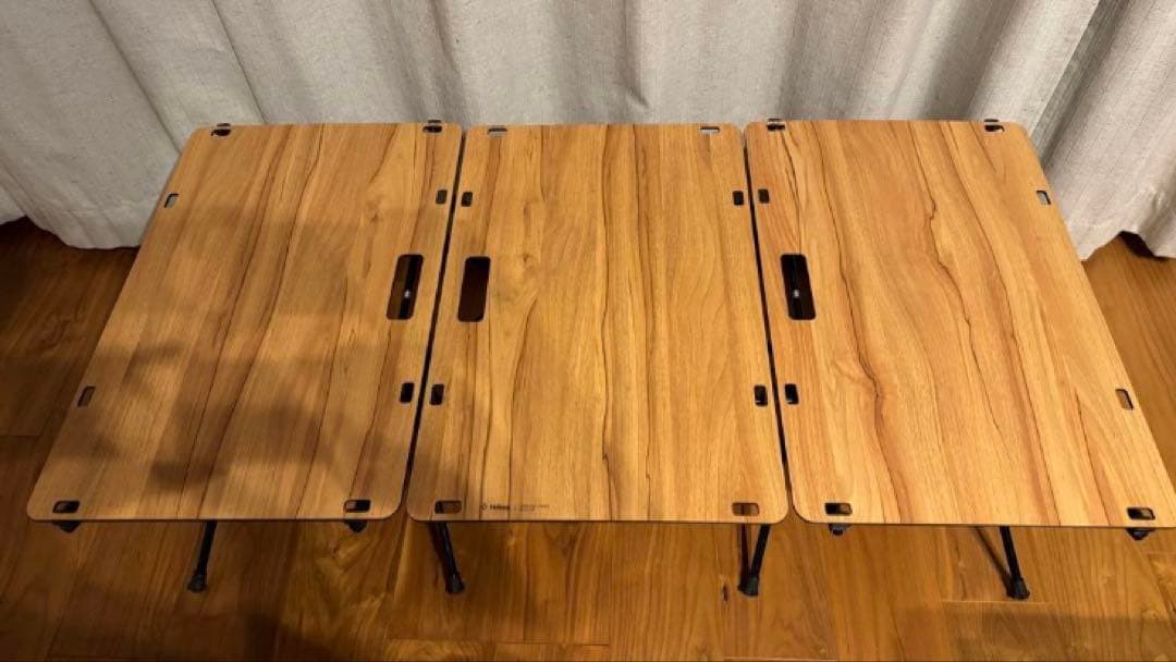 Helinox(ヘリノックス)テーブルワン ソリッドトップ　3連結セット ヘリノックス「テーブルワンソリッドトップ」の使い心地は？自宅でも