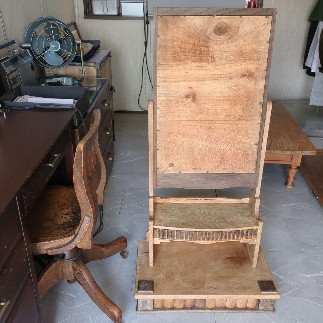 ブロカント古道具大正時代アンティークドレッサー　鏡台　姿見 大正ロマン アンティーク レトロ ドレッサー 鏡台 姿見 ミラー 化粧台