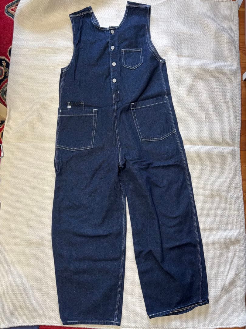 SOMETHING × FREAK'S STORE 別注ボタンフライサロペット FREAK'S STORE（フリークスストア）の「SOMETHING × FREAK'S STORE